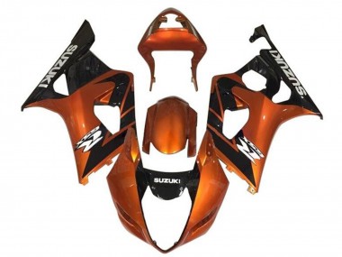 Best 2003-2004 Suzuki GSXR 1000 Motorcycle Fairings - Orange Black White UK