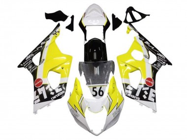 Best 2003-2004 Suzuki GSXR 1000 Motorcycle Fairings - Yellow White Black UK