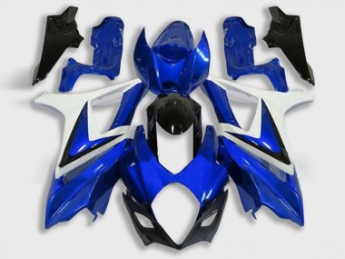 Best 2005-2006 Suzuki GSXR 1000 Motorcycle Fairing - White Blue Black UK