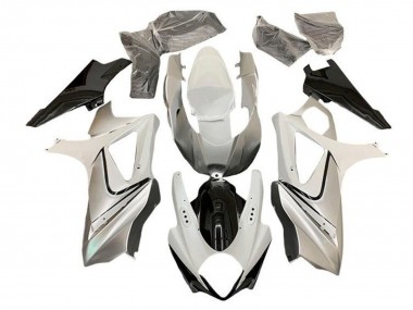 Best 2005-2006 Suzuki GSXR 1000 Motorcycle Fairing - Glossy White Silver Black UK