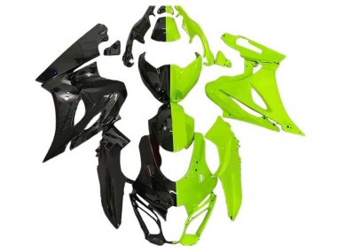Best 2017-2024 Suzuki GSXR1000 Motorcycle Fairings - Black Neon Green UK