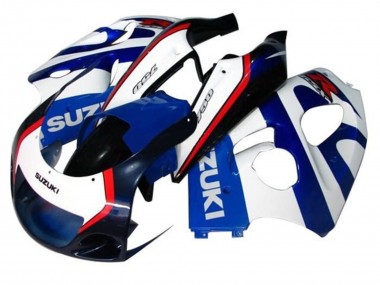 Best 1996-2000 Suzuki GSXR 600 / GSXR 750 Motorcycle Fairings - Blue White Dark Blue Red UK