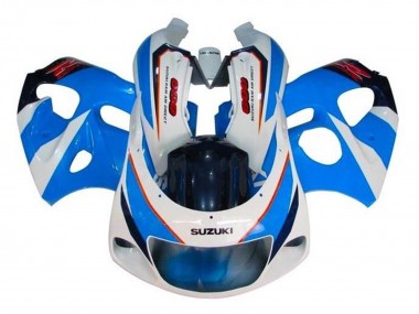 Best 1996-2000 Suzuki GSXR 600 / GSXR 750 Motorcycle Fairings - Blue White Red UK