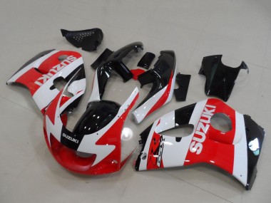 Best 1996-2000 Suzuki GSXR 600 / GSXR 750 Motorcycle Fairings - Red White Black UK