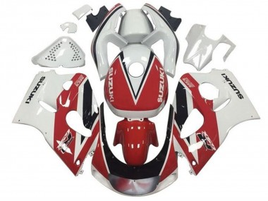 Best 1996-2000 Suzuki GSXR 600 / GSXR 750 Motorcycle Fairings - Red White Black Stripe UK