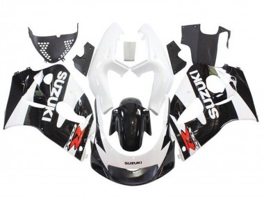 Best 1996-2000 Suzuki GSXR 600 / GSXR 750 Motorcycle Fairings - White Black Red UK