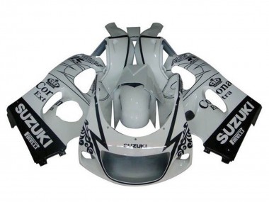 Best 1996-2000 Suzuki GSXR 600 / GSXR 750 Motorcycle Fairings - White Black Tribal Corona UK