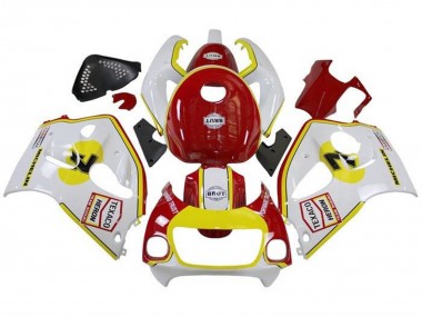 Best 1996-2000 Suzuki GSXR 600 / GSXR 750 Motorcycle Fairings - White Red Yellow Texaco UK