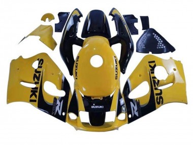 Best 1996-2000 Suzuki GSXR 600 / GSXR 750 Motorcycle Fairings - Yellow Black UK