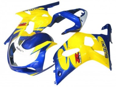 Best 2001-2003 Suzuki GSXR 600 / GSXR 750 Motorcycle Fairings - Blue Yellow White UK