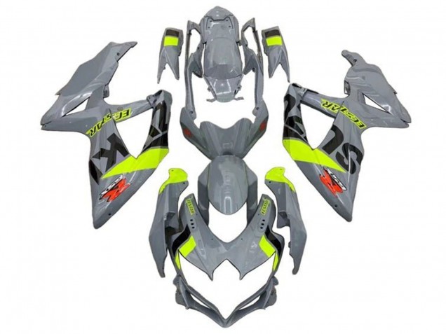 2008-2010 Suzuki GSXR 600 / GSXR 750 Motorcycle Fairings - Nardo Grey Neon Yellow Black Red UK