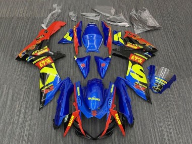 Best 2011-2024 Suzuki GSXR 600 / GSXR 750 Motorcycle Fairings - Blue Red Yellow Black UK