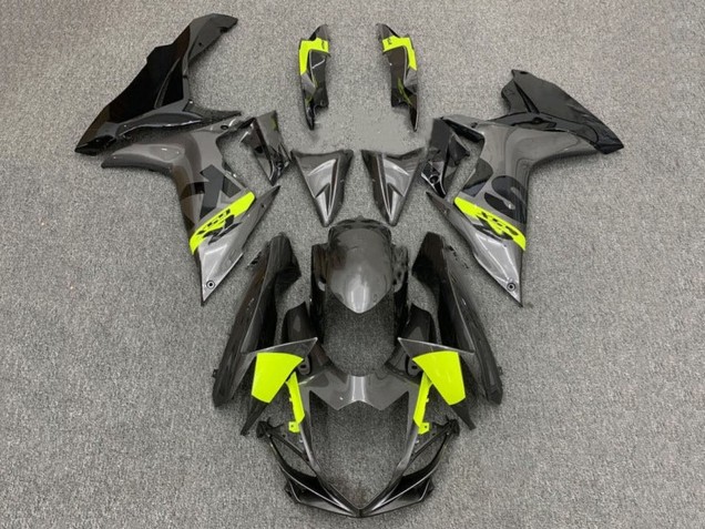 2011-2024 Suzuki GSXR 600 / GSXR 750 Motorcycle Fairings - Grey Black Neon Yellow UK