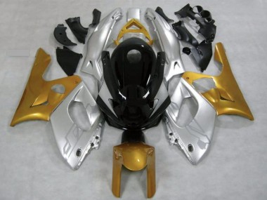Best 1996-2007 Yamaha YZF600R Thundercat Motorcycle Fairings - Silver Gold Glossy Black UK
