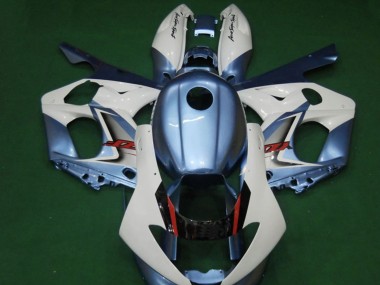 Best 1996-2007 Yamaha YZF600R Thundercat Motorcycle Fairings - White Light Blue Red UK