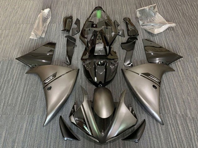 2009-2011 Yamaha YZF 1000 R1 Motorcycle Fairings - Glossy Black Matte Grey UK