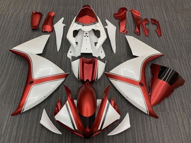 Best 2009-2011 Yamaha YZF 1000 R1 Motorcycle Fairing - White Red UK