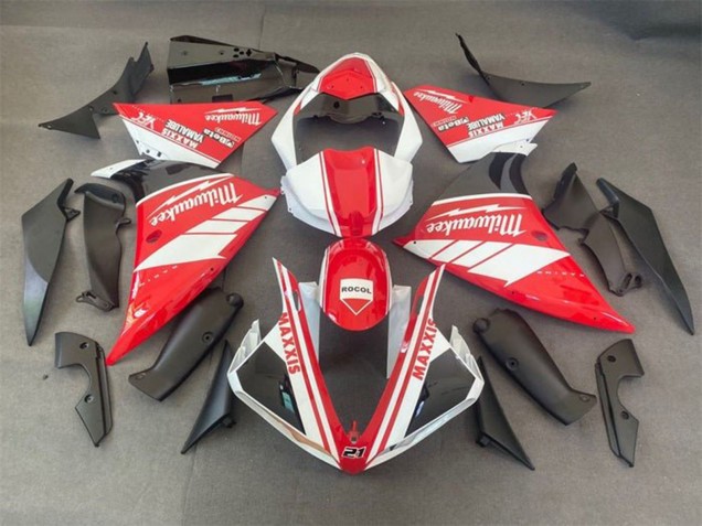 2009-2011 Yamaha YZF 1000 R1 Motorcycle Fairings - White Red Black Milwaukee UK