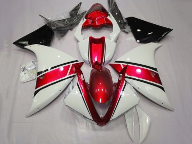 Best 2009-2011 Yamaha YZF 1000 R1 Motorcycle Fairing - White Red Black UK