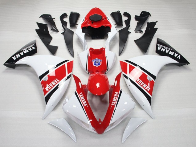 2009-2011 Yamaha YZF 1000 R1 Motorcycle Fairings - White Red Black UK