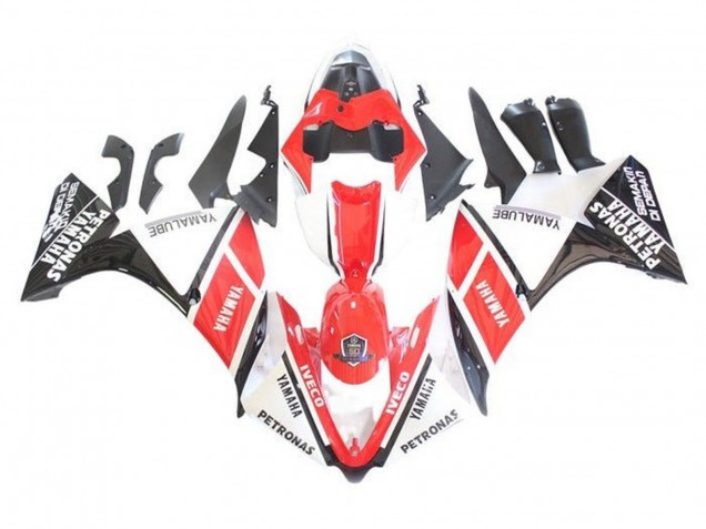 2009-2011 Yamaha YZF 1000 R1 Motorcycle Fairings - White Red Black Petronas UK