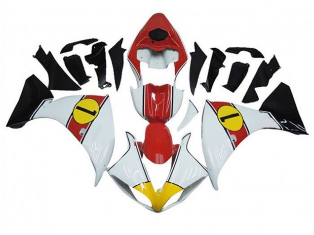 2009-2011 Yamaha YZF 1000 R1 Motorcycle Fairings - White Red Yellow Black UK
