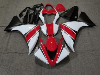 Best 2012-2014 Yamaha YZF 1000 R1 Motorcycle Fairings - Red White Matte Black UK