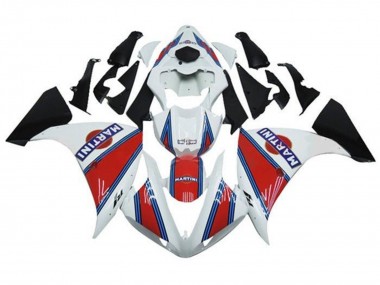 Best 2012-2014 Yamaha YZF 1000 R1 Motorcycle Fairings - White Red Blue Martini UK
