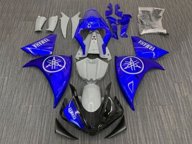 Best 2012-2014 Yamaha YZF 1000 R1 Motorcycle Fairings - Nardo Grey Blue Black UK