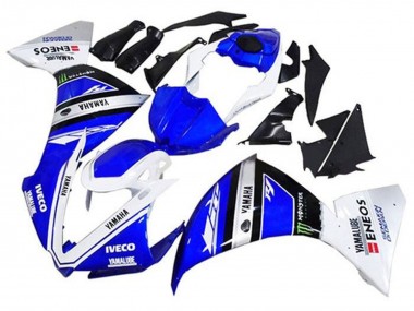 Best 2012-2014 Yamaha YZF 1000 R1 Motorcycle Fairings - Blue White Black Green IVECO Yamalube Monster UK