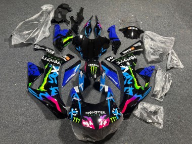 Best 2015-2019 Yamaha YZF 1000 R1 Motorcycle Fairings - Black Blue Pink Green Monster ENEOS UK