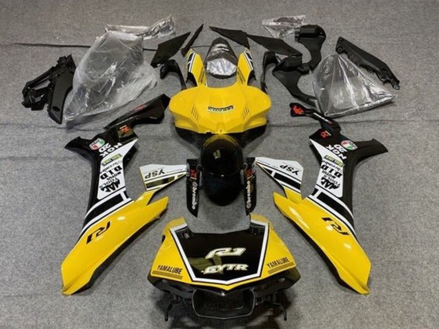 2015-2019 Yamaha YZF 1000 R1 Motorcycle Fairings - Yellow White Black GYTR UK