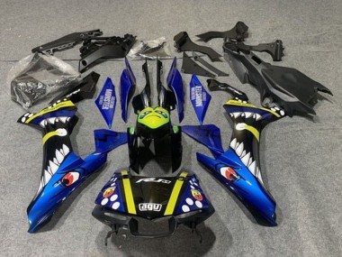 Best 2015-2019 Yamaha YZF 1000 R1 Motorcycle Fairings - Blue Yellow Black Shark UK