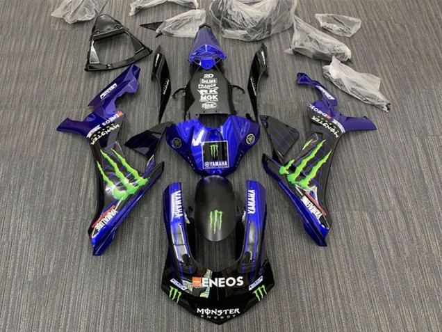 2015-2019 Yamaha YZF 1000 R1 Motorcycle Fairings - Blue Black Monster ENEOS UK