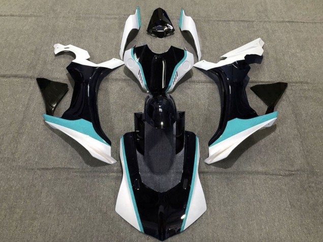 2015-2019 Yamaha YZF 1000 R1 Motorcycle Fairings - Black White Teal Blue UK