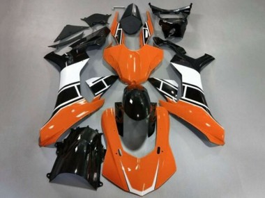 Best 2015-2019 Yamaha YZF 1000 R1 Motorcycle Fairings - White Orange Glossy Black UK