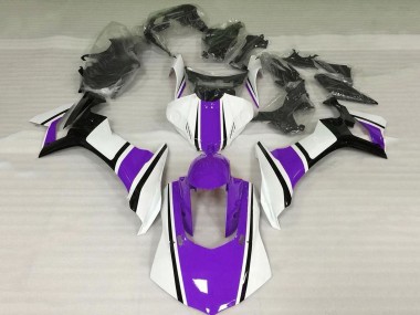 Best 2015-2019 Yamaha YZF 1000 R1 Motorcycle Fairings - White Purple Black UK