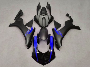 Best 2015-2019 Yamaha YZF 1000 R1 Motorcycle Fairings - Matte Black Glossy Black Blue UK