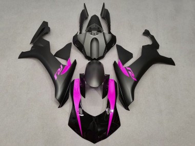 Best 2015-2019 Yamaha YZF 1000 R1 Motorcycle Fairings - Matte Black Glossy Black Pink UK