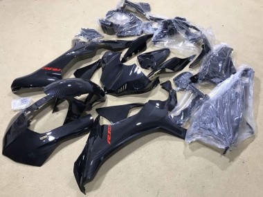 Best 2015-2019 Yamaha YZF 1000 R1 Motorcycle Fairings - Faux Carbon Fiber Red Decal UK