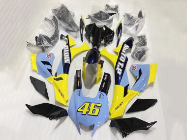 Best 2020-2025 Yamaha YZF 1000 R1 Motorcycle Fairings - Blue Yellow Glossy Black Moto T.P 46 UK