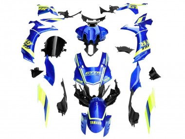 Best 2020-2025 Yamaha YZF 1000 R1 Motorcycle Fairings - Blue Yellow White GYTR UK