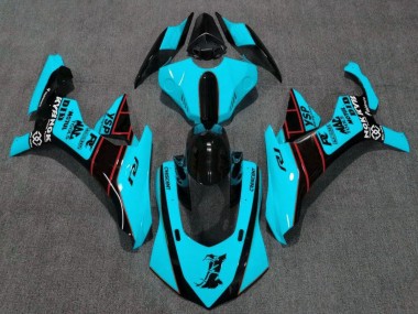 Best 2020-2025 Yamaha YZF 1000 R1 Motorcycle Fairings - Turquoise Blue Red Glossy Black UK