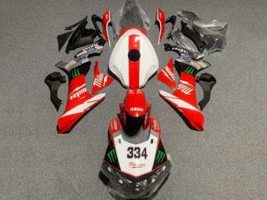Best 2020-2025 Yamaha YZF 1000 R1 Motorcycle Fairing - White Red Black Green Monster Milwaukee UK