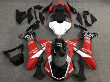 Best 2020-2025 Yamaha YZF 1000 R1 Motorcycle Fairings - Red White Glossy Black Sam UK