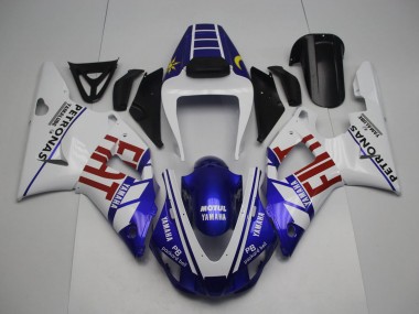 Best 1998-1999 Yamaha YZF 1000 R1 Motorcycle Fairings - White Blue Red Yellow Fiat Petronas Motul UK