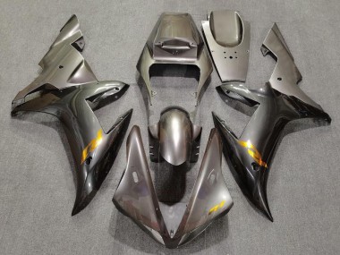Best 2002-2003 Yamaha YZF 1000 R1 Motorcycle Fairings - Grey with Gold Decals UK