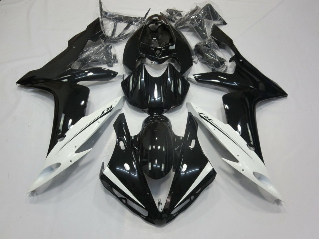 2004-2006 Yamaha YZF 1000 R1 Motorcycle Fairings - Glossy Black White UK