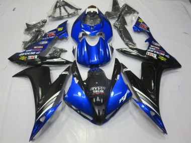 Best 2004-2006 Yamaha YZF 1000 R1 Motorcycle Fairings - Blue White Silver Black GYTR Yamalube Dunlop UK