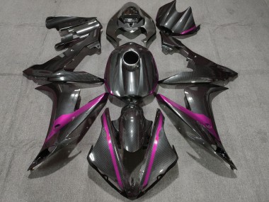 Best 2004-2006 Yamaha YZF 1000 R1 Motorcycle Fairings - Carbon Fiber Style Pink UK